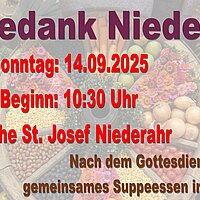 Ernte Dank Gottesdienst