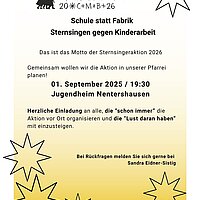Planung der Sternsingeraktion